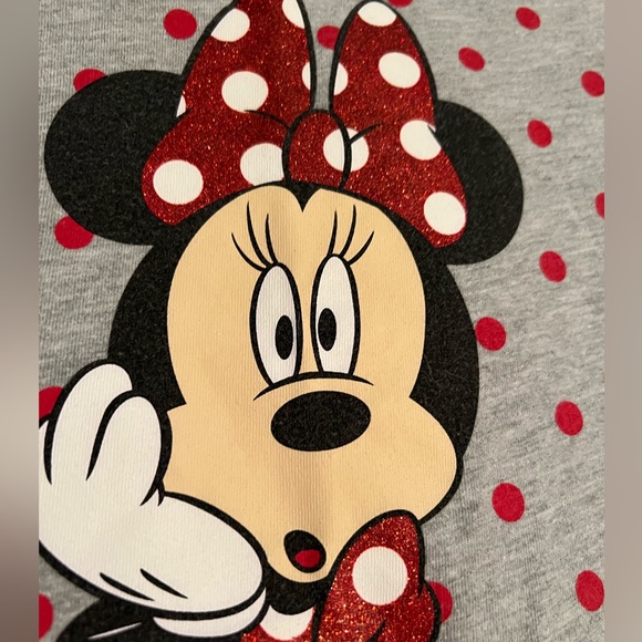 Disney Minnie Mouse red and white polka dot matching outfit size medium girls - Picture 5 of 10